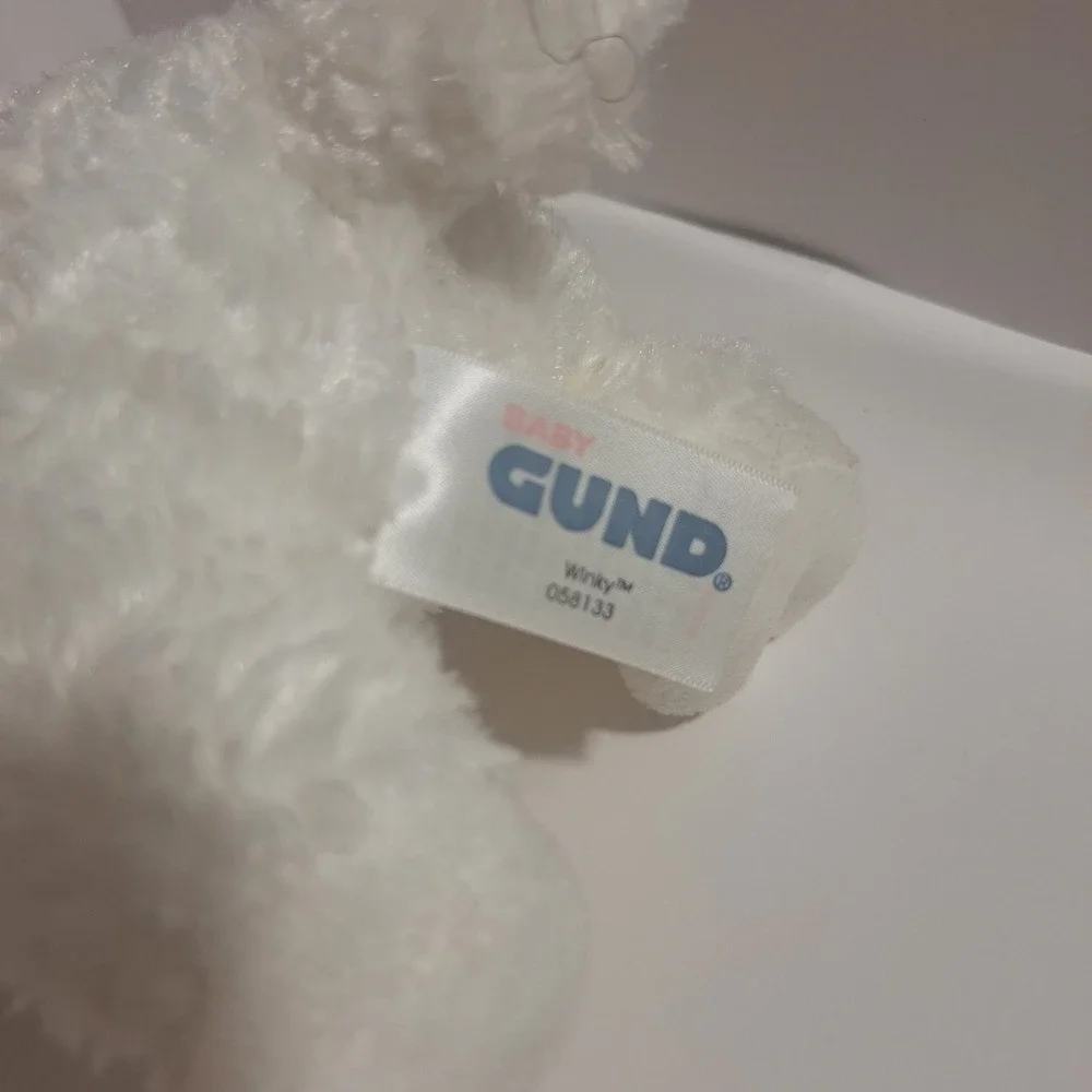 Baby Gund Winky White Baby Lamb  Stuffed Animal‎ with Rattle 8